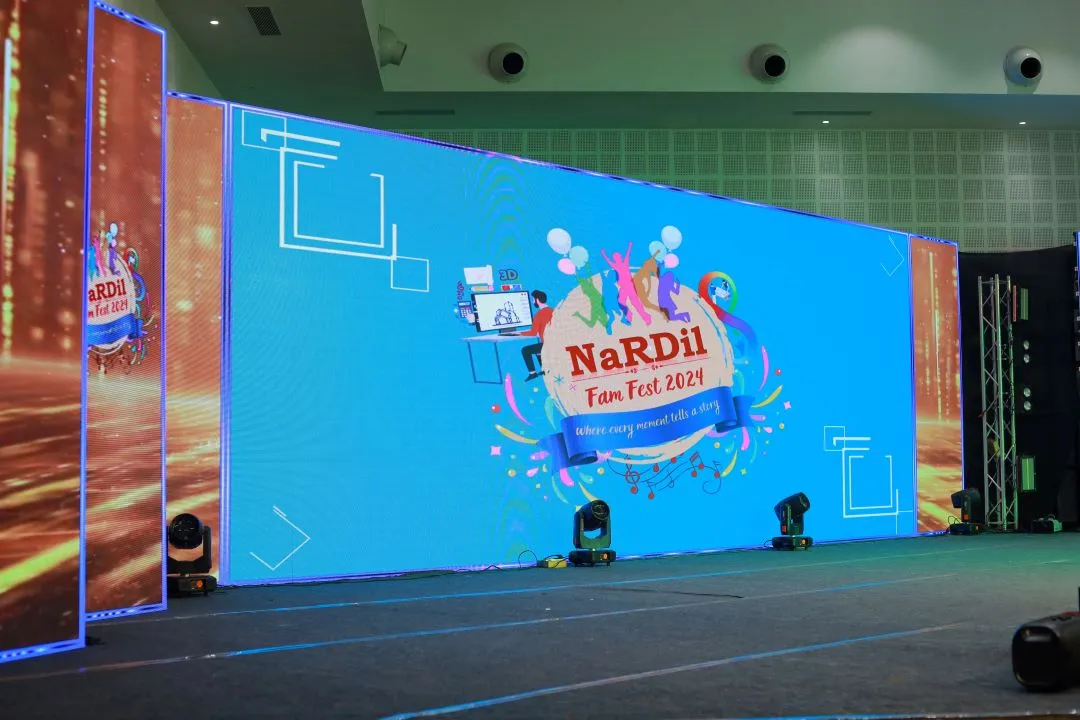 The stage is set for celebration