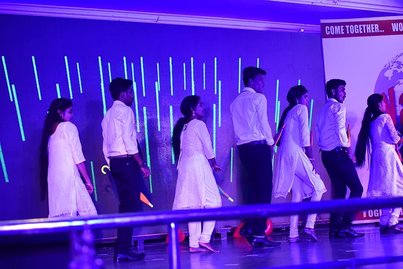 Music was made visible by the couple's dance